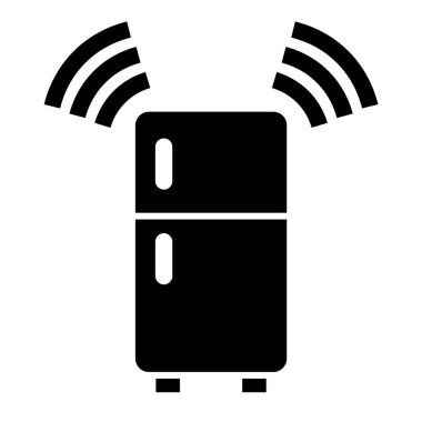 buzdolabı vektör simgesi modern illüstrasyon