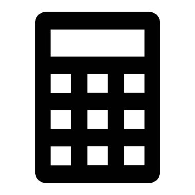 Hesap makinesi. Web simgesi basit illüstrasyon