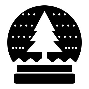 Noel ağacı simgesi vektör illüstrasyonuName