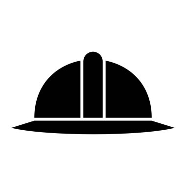 Kask simgesi vektör illüstrasyonu