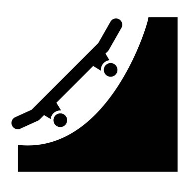 Kaykay. Web simgesi basit illüstrasyon