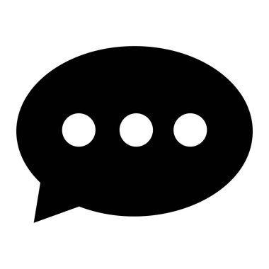 Sohbet balonu Basit tasarım