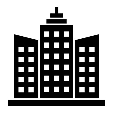 Bina. Web simgesi basit tasarım