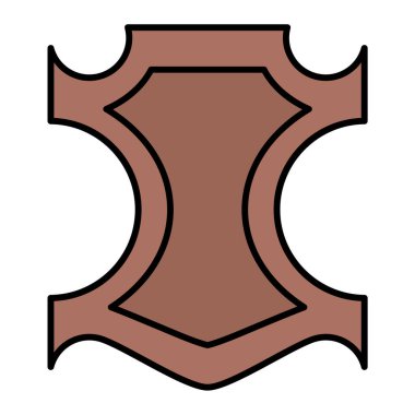 Bir kalkanın vektör illüstrasyonu