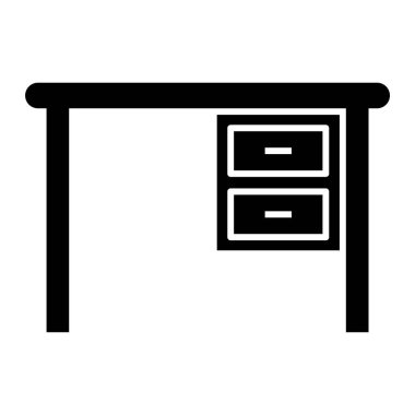 Masa. Web simgesi basit illüstrasyon