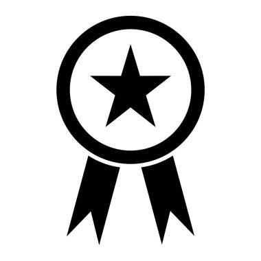 Madalya simgesi, vektör illüstrasyonu