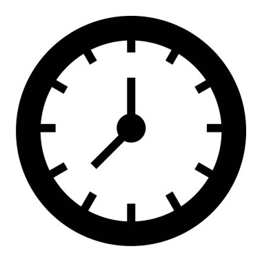 Saat. Web simgesi basit illüstrasyon