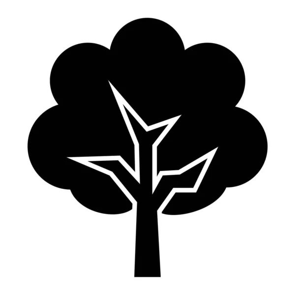 Árbol Icono Web Ilustración Simple — Archivo Imágenes Vectoriales