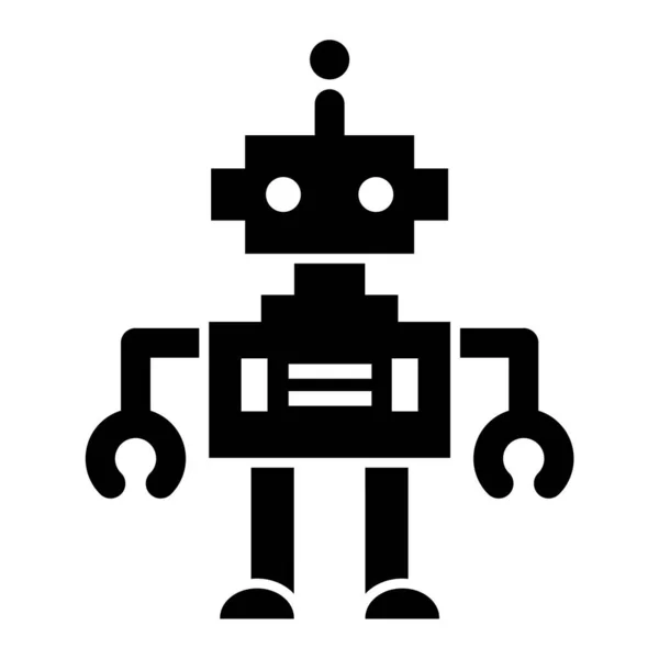 Een Robot Web Icoon Eenvoudige Illustratie — Stockvector