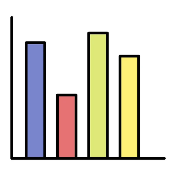 Illustrazione Vettoriale Grafico Barre — Vettoriale Stock