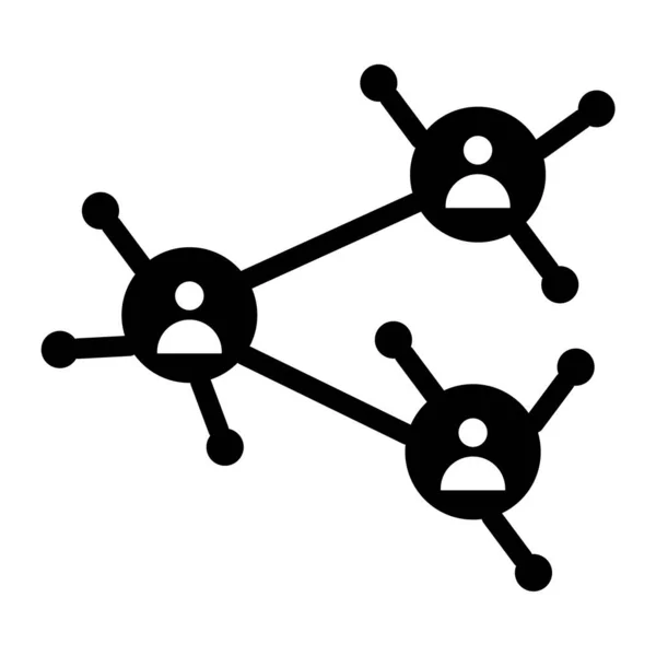 Molécula Ícone Web Ilustração Simples —  Vetores de Stock
