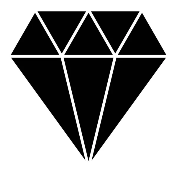Diamante Icona Web Semplice Illustrazione — Vettoriale Stock