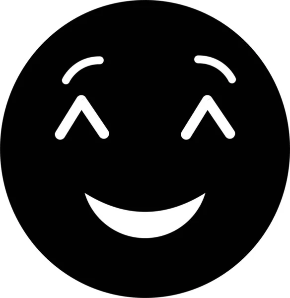 Sorriso Rosto Emoticon Vetor Ilustração — Vetor de Stock