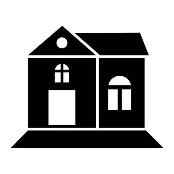Ház Építő Ikon Vektor Illusztráció — Stock Vector