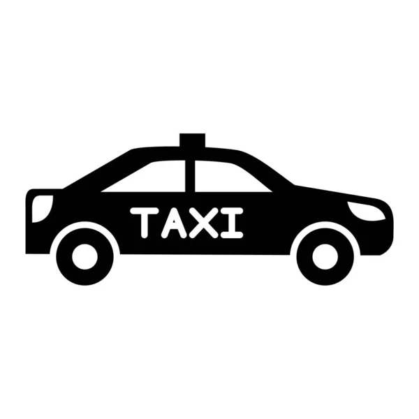 Taxi Ikon Vektor Illusztráció — Stock Vector