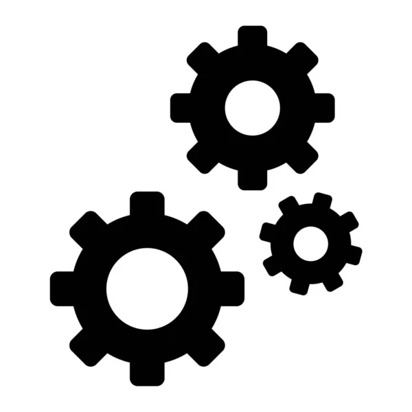 Gears Icon Vector Illustration — Stock Vector