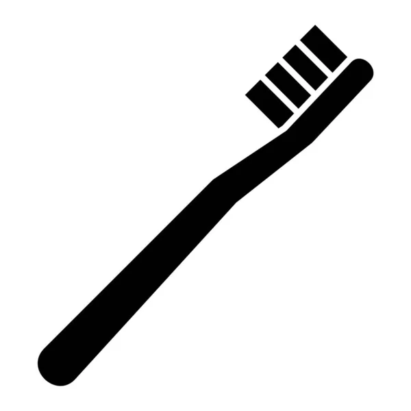 Diş Fırçası Web Simgesi Basit Illüstrasyon — Stok Vektör
