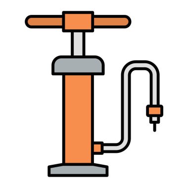 Bir bisiklet simgesinin vektör illüstrasyonu