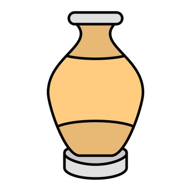 Bir cam kavanoz simgesinin vektör çizimi