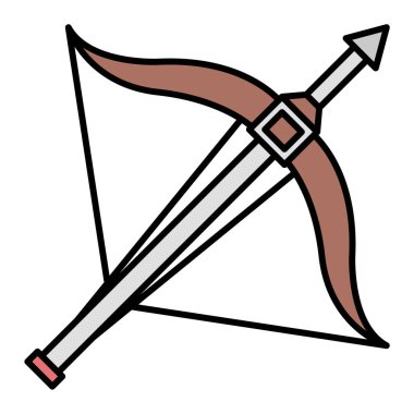 Papyon ikonu. ağ için kılıç vektör simgelerinin özet çizimi