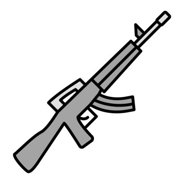 Silah ikonu. vektör illüstrasyonu