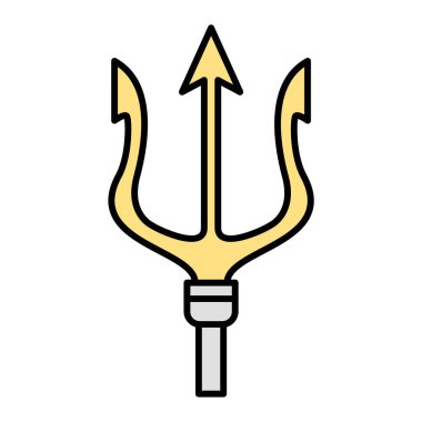 Mızrak simgesinin vektör illüstrasyonu