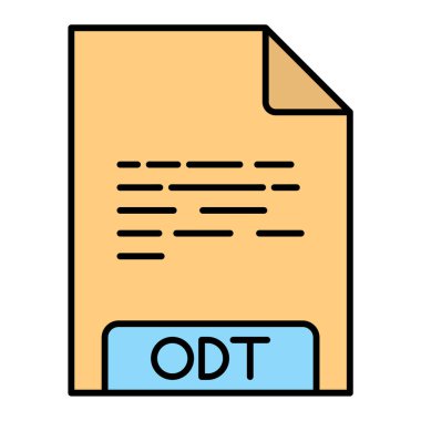 dosya biçimi simgesi, vektör illüstrasyonu