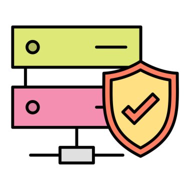 Güvenlik sistemi vektör simgesi