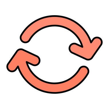 Okun ikon vektör illüstrasyonunu tazele