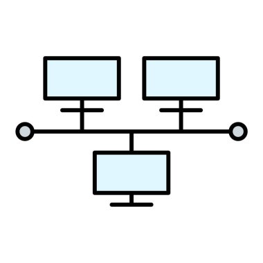 ağ paylaşım simgesi çizimi