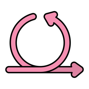 ok simgesi vektör illüstrasyonu