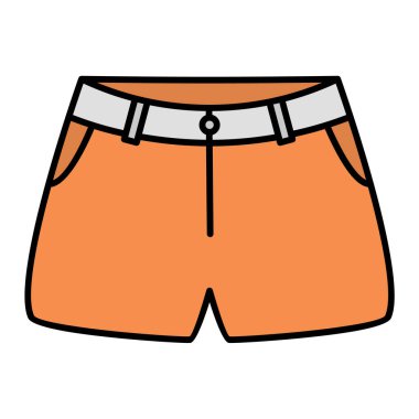 Plaj şortu ikonu. ağ için bikini vektörü ve halat teması ögelerinin özeti