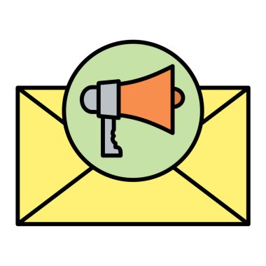 Seo ve teknoloji simgesinin vektör illüstrasyonu