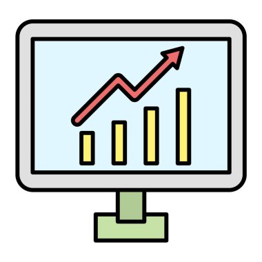 seo modern simgesinin vektör illüstrasyonu