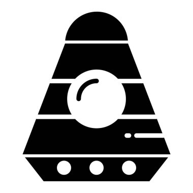 katı siyah simge, yiyeceklerin vektör çizimi