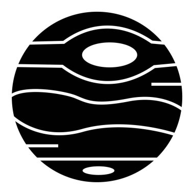 Ay. Web simgesi basit illüstrasyon