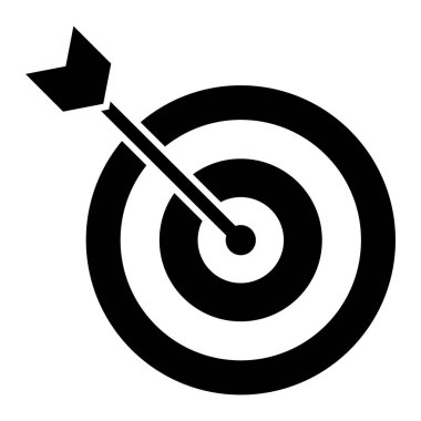 hedef simge vektör illüstrasyonu