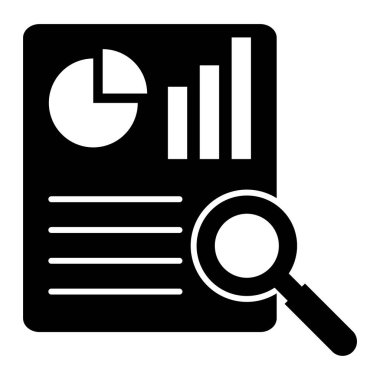 Analiz et. Web simgesi basit tasarım