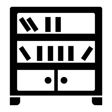 Çekmeceler. Web simgesi basit illüstrasyon