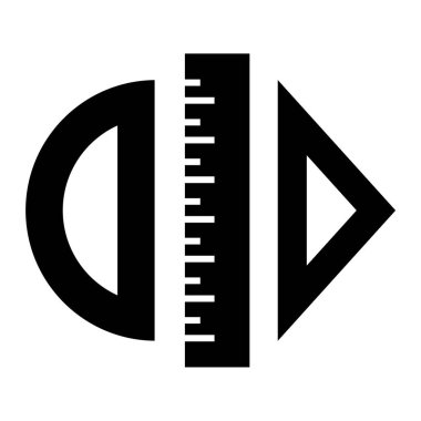 cetvel simgesi çizimi