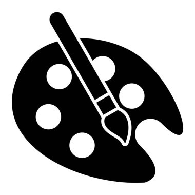 Palet. Web simgesi basit illüstrasyon