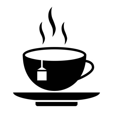 çay Kupası simgesi. vektör çizim