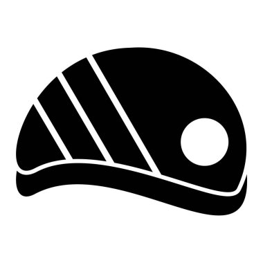 Beyzbol şapkası ikonu. Web için spor malzemeleri vektör simgelerinin basit illüstrasyonu