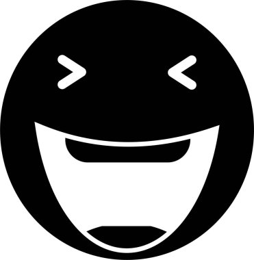 gülen yüz ifadesi, vektör illüstrasyonu