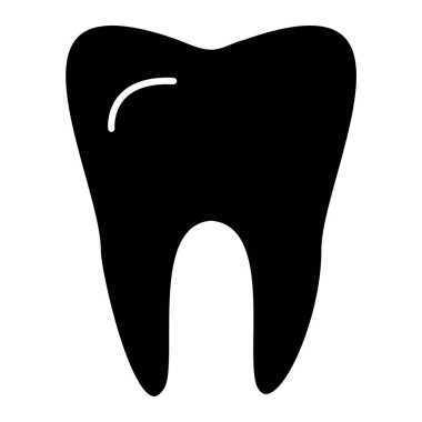 Diş ikonu. vektör illüstrasyonu
