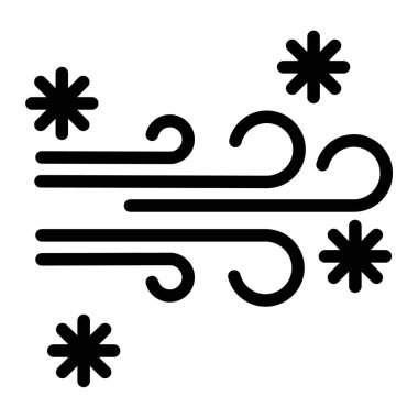 Rüzgâr. Web simgesi basit tasarım