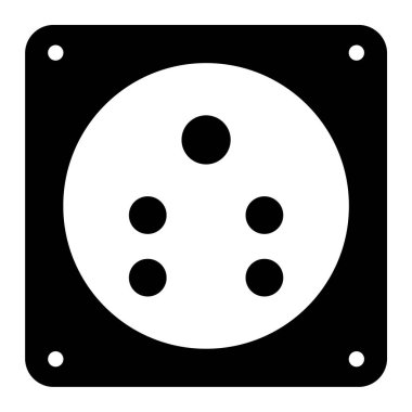 çip simgesi. Web için kumarhane çipleri vektör simgelerinin basit çizimi