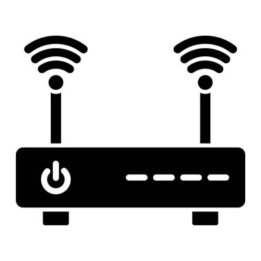 Yönlendirici. Web simgesi basit illüstrasyon