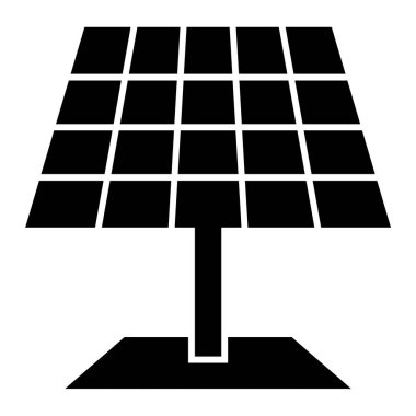 Güneş paneli simgesi. vektör illüstrasyonu