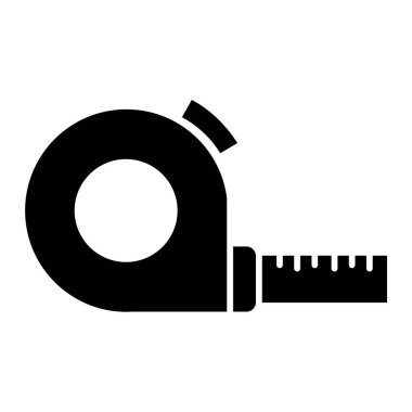 mezura simgesi. Web tasarımı için rulet cetvel simgelerinin özet çizimi